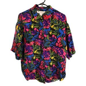 Sophisticates by Jonathan Martin 100% SILK Blouse Size Large